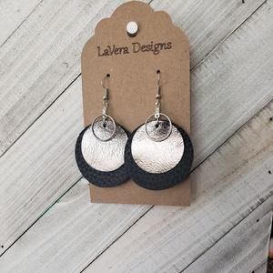 Genuine and Faux Leather Earrings